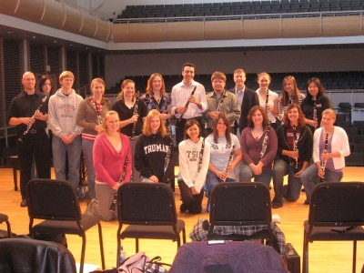 Truman Clarinetists with Guest Artist Dr. Espina Ruiz