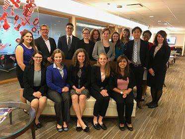 Spanish students meet with Alumnus John Thompson (Spanish and History) in Chicago
