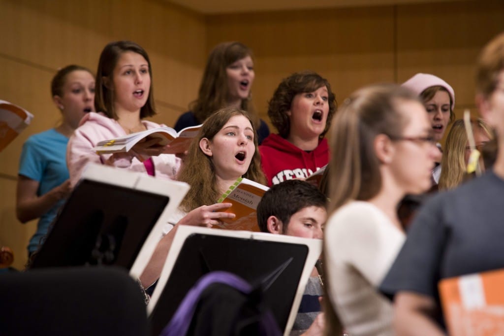 Choral students