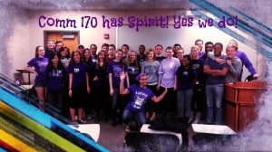Comm 170 Class at Truman on Spirit Day