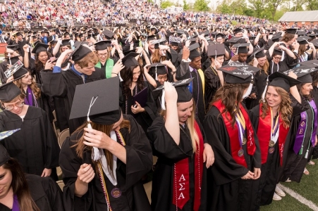 Graduates "turning the tassel" Graduates "turning the tassel"