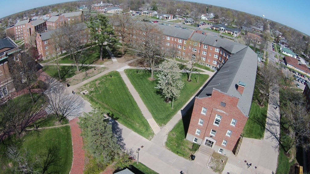 Aerial view of Blanton-Nason-Brewer Hall