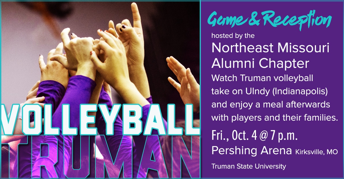 Volleyball and reception graphic