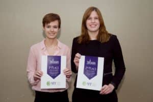Nikki Batinick (First Place) and Sarah Muir (Second Place)