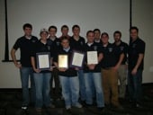 Phillip Campbell with other students