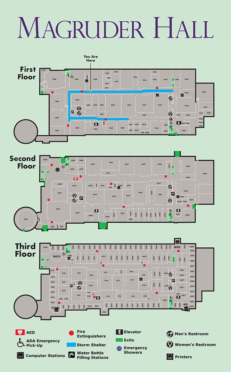 Magruder Hall Floor Plans
