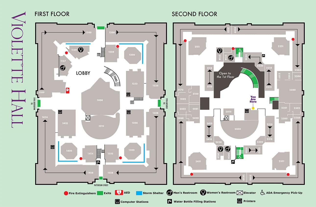 Violette Hall Floor Plans