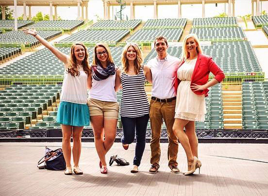 John O'Brien with friends at the Muny