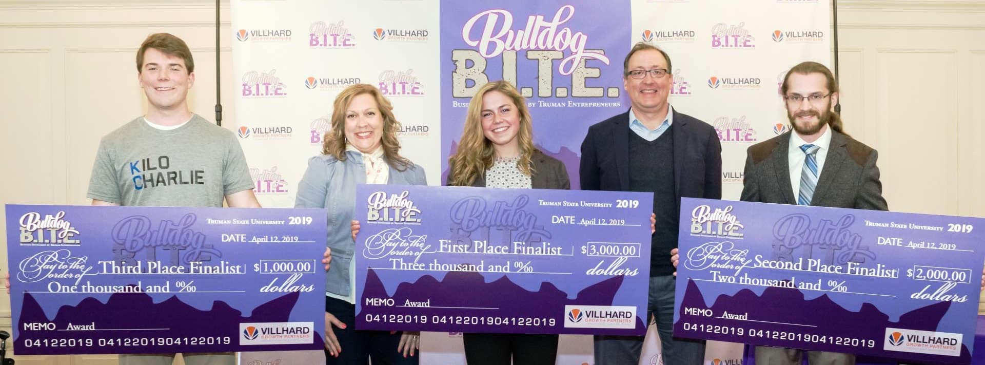 Doug and Diane Villhard and previous winners of a Bulldog BITE competition