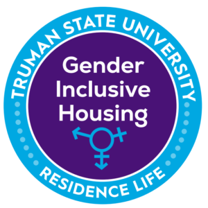 Truman State University Residence Life Gender Inclusive Housing Badge