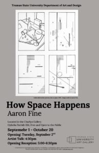 How Space Happens poster featuring event details and artwork