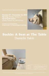 Suckle: A Seat at the Table poster featuring event details and artwork